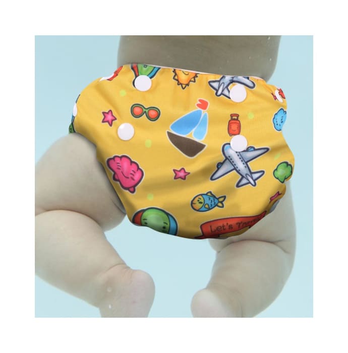 Polka Tots Swim Diaper Travel Design