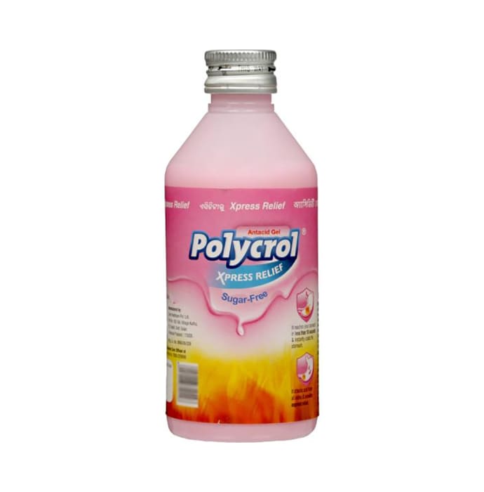 Polycrol Antacid Gel Mint Xpress Relief Sugar-Free (200ml)