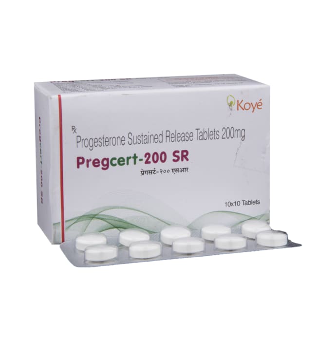 Pregcert 200mg Tablet SR (10'S)