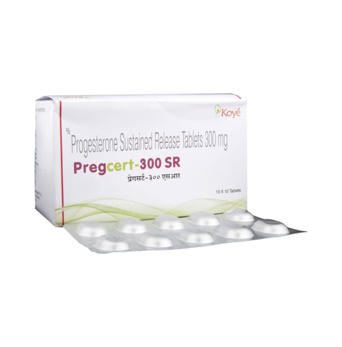 Pregcert 300mg Tablet SR (10'S)