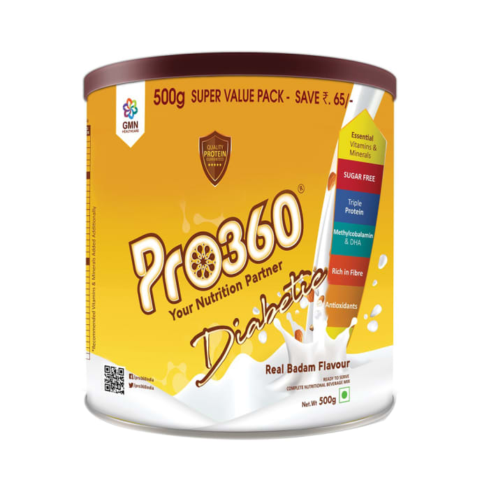 Pro360 Diabetic Nutritional Protein Drink Real Badam (250gm)