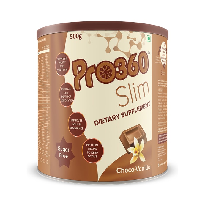 Pro360 Slim Choco-Vanilla Sugar Free (500gm)