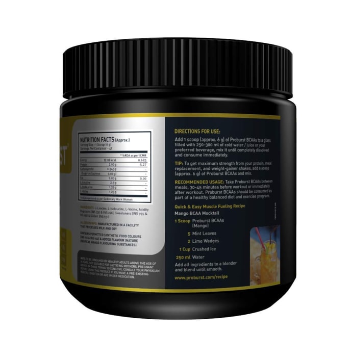 Proburst BCAA Powder Mango (250gm)