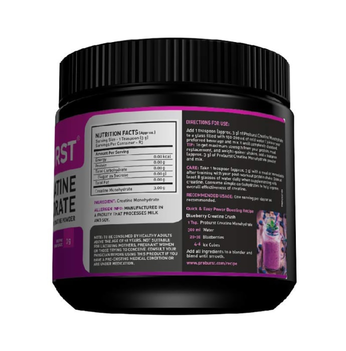 Proburst creatine monohydrate powder