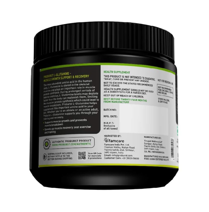 Proburst l-glutamine powder