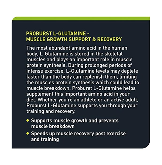 Proburst l-glutamine powder