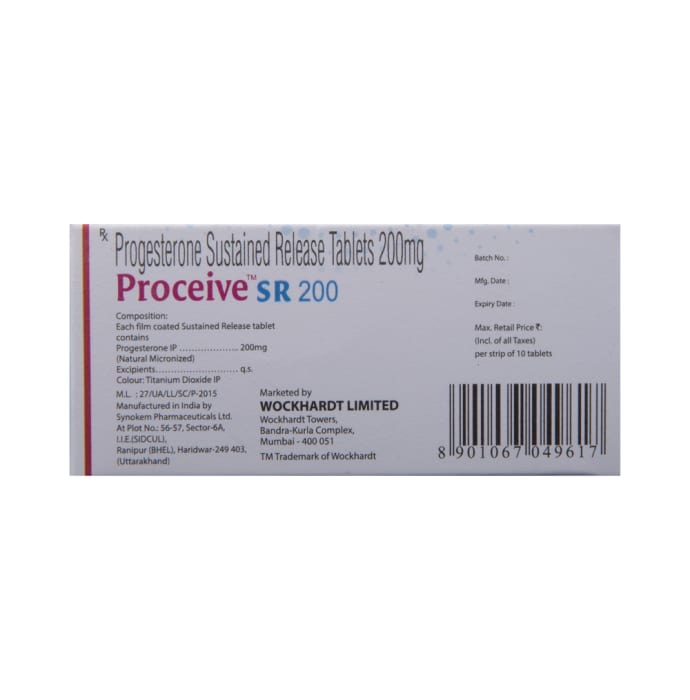 Proceive 200mg Tablet SR (10'S)