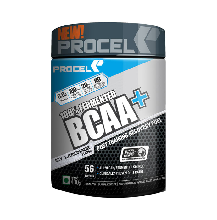 Procel 100% Fermented BCAA+ Powder Icy Lemonade (400gm)