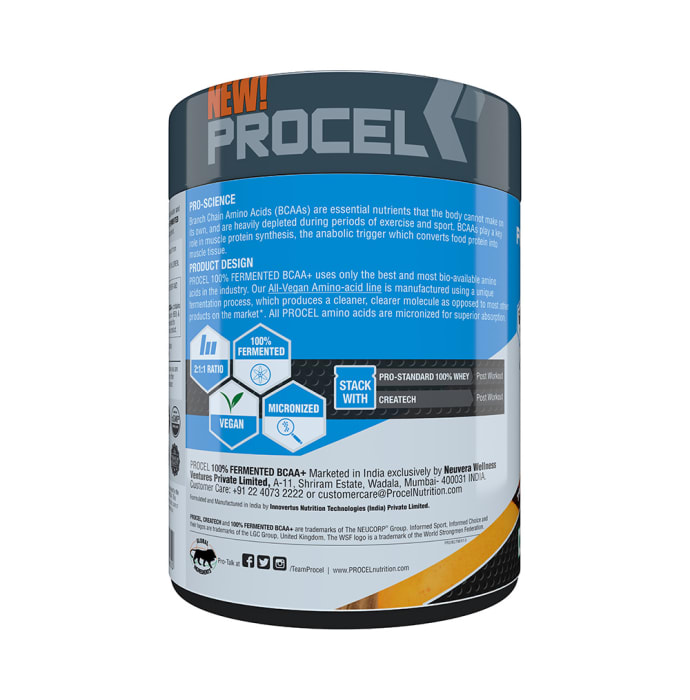 Procel 100% Fermented BCAA+ Powder Tropical Mango (400gm)