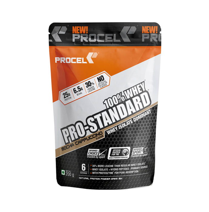 Procel 100% Whey Pro-Standard Whey Isolate Dominant Powder Mocha Cappuccino (200gm)