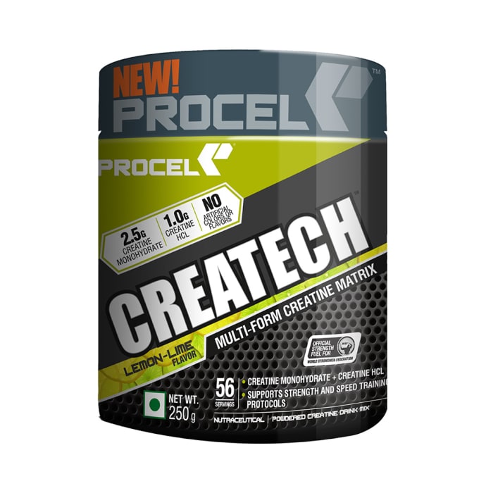 Procel Createch Multi-Form Creatine Matrix Powder Lemon-Lime (250gm)