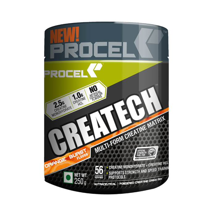 Procel Createch Multi-Form Creatine Matrix Powder Orange Burst (250gm)