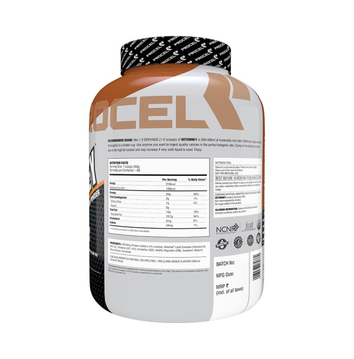 Procel Ketowhey Ketogenic Protein Powder Mango Lassi (200gm)