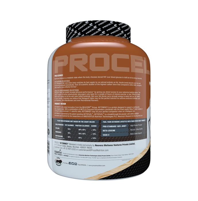 Procel Ketowhey Ketogenic Protein Powder Salted Caramel Shake (2kg)