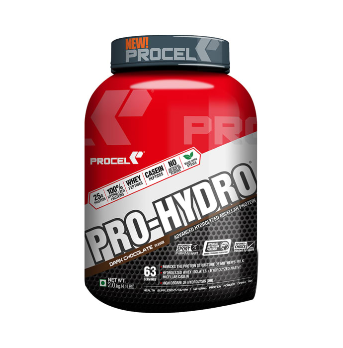 Procel Pro-Hydro Advanced Hydrolyzed Micellar Whey Protein Powder Dark Chocolate (2kg)