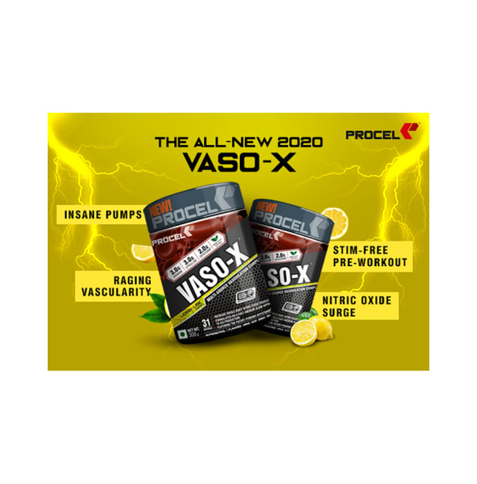 Procel Vaso-X Powder Lemon Lime (300gm)