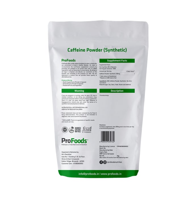 ProFoods Caffeine (125gm)