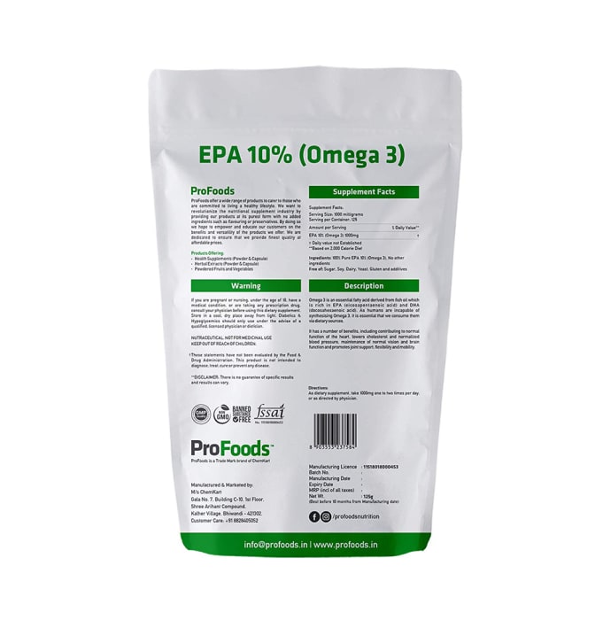 ProFoods EPA 10% (Omega 3) (125gm)