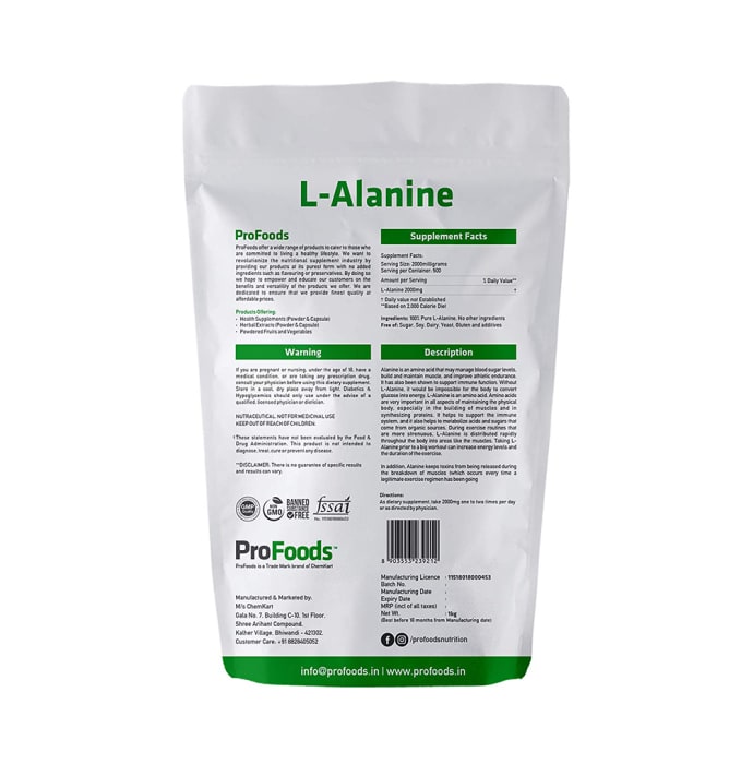 ProFoods L-Alanine (125gm)