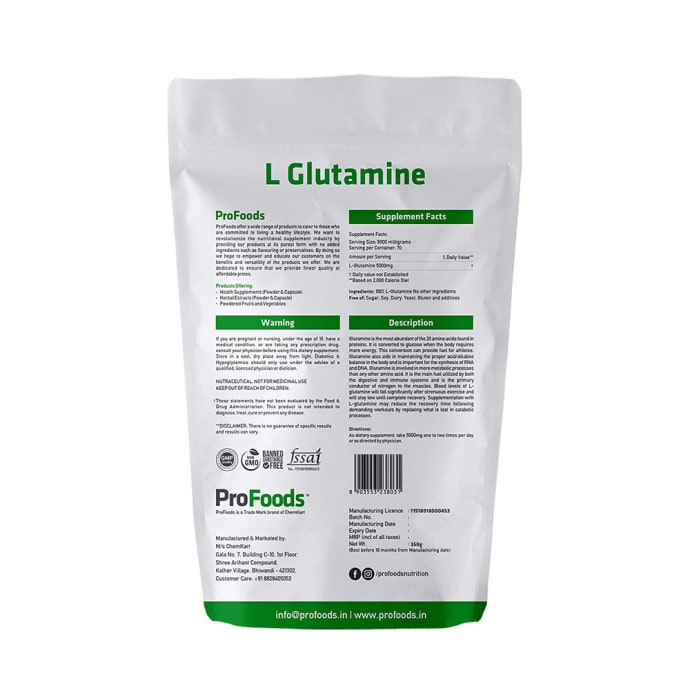 ProFoods L-Glutamine (125gm)