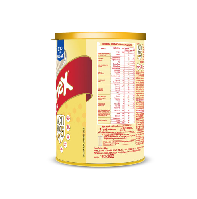 Protinex Lite Vanilla Zero Sugar Powder (250gm)