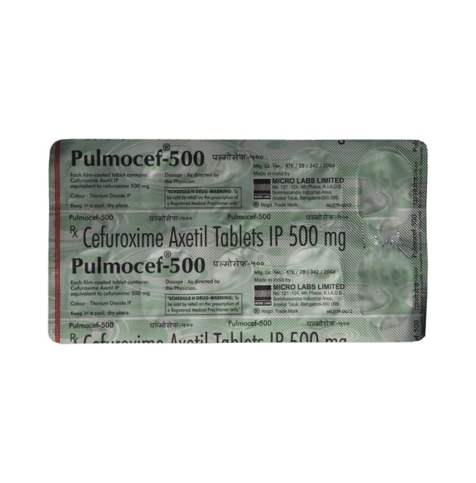 Pulmocef 500mg Tablet (10'S)