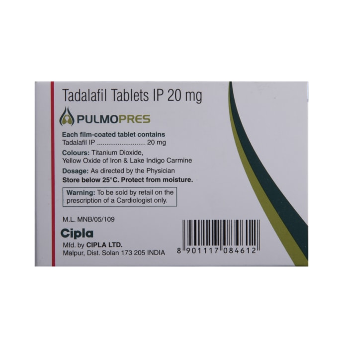 Pulmopres 20mg Tablet (10'S)