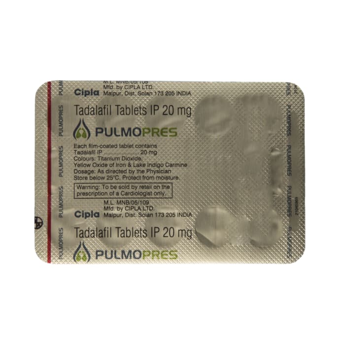 Pulmopres 20mg Tablet (10'S)