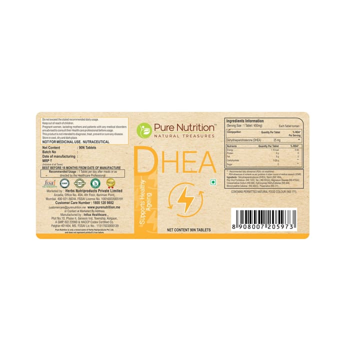 Pure Nutrition DHEA Tablet (90'S)