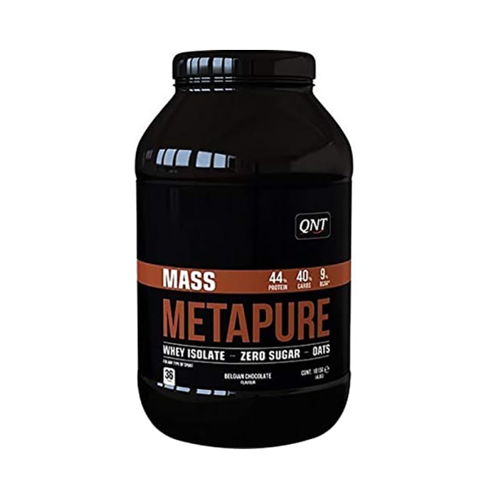 QNT Mass Metapure Whey Isolate Powder Belgian Chocolate (1815gm)