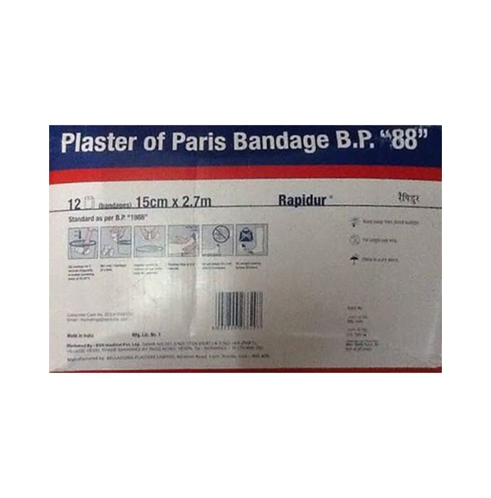 Rapidur Plaster of Paris Cast B.P. 15cm x 2.7m