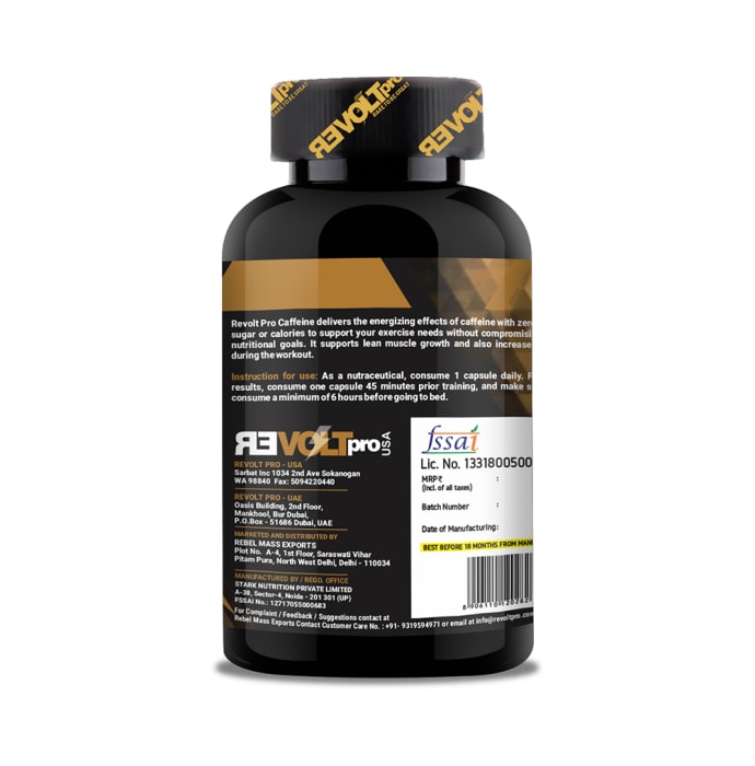 Revoltpro Caffeine Anhydrous Capsule (100'S)