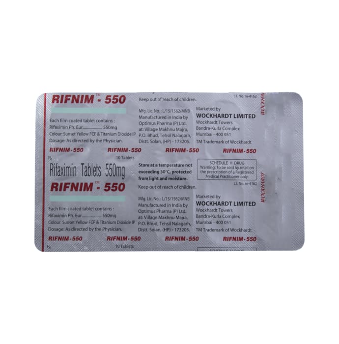 Rifnim 550mg Tablet (10'S)