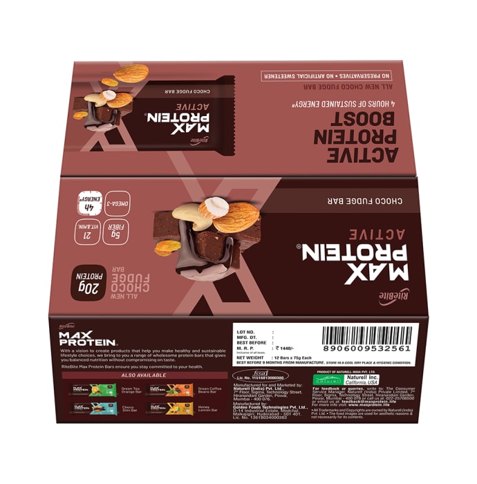 Ritebite max protein bar choco fudge