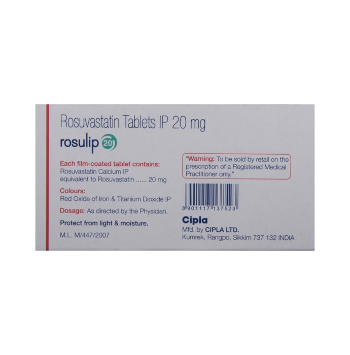 Rosulip 20mg Tablet (10'S)