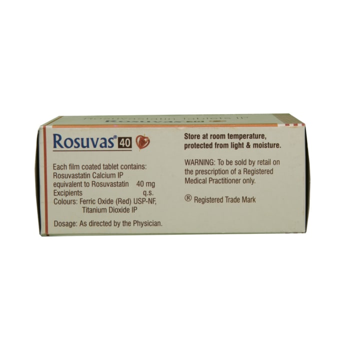 Rosuvas 40mg Tablet (10'S)