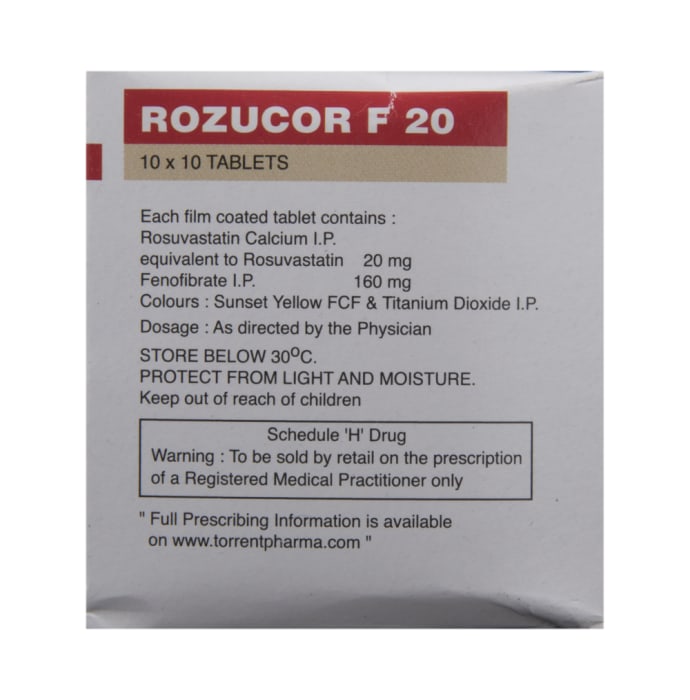 Rozucor F 20 Tablet (10'S)