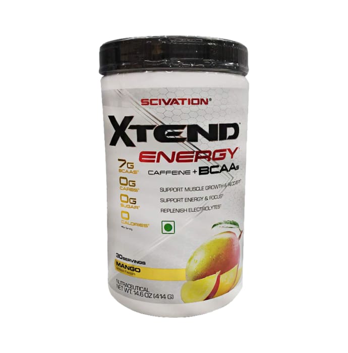 Scivation Xtend Energy Caffeine+ BCAAs Powder Mango (414gm)