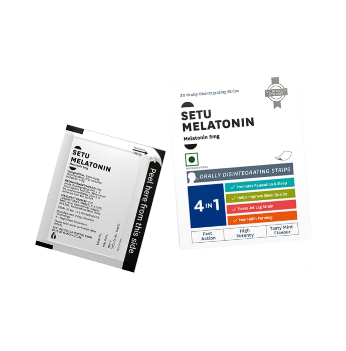 Setu Melatonin 5mg Orallly Mint Disintegrating Strip