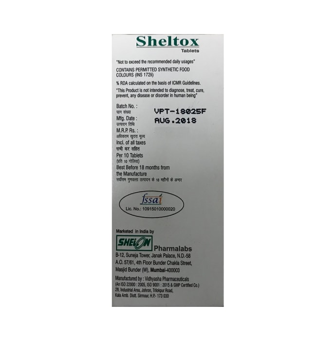 Sheltox Tablet (10'S)