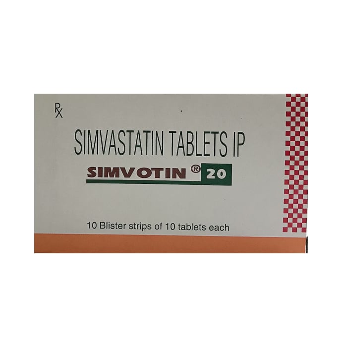 Simvotin 20mg Tablet (10'S)