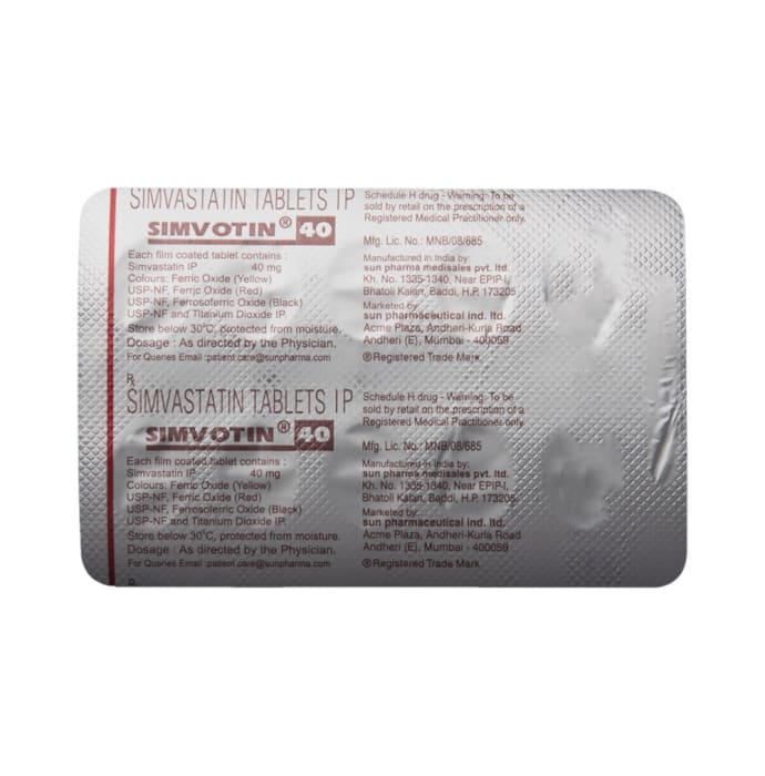 Simvotin 40mg Tablet (10'S)