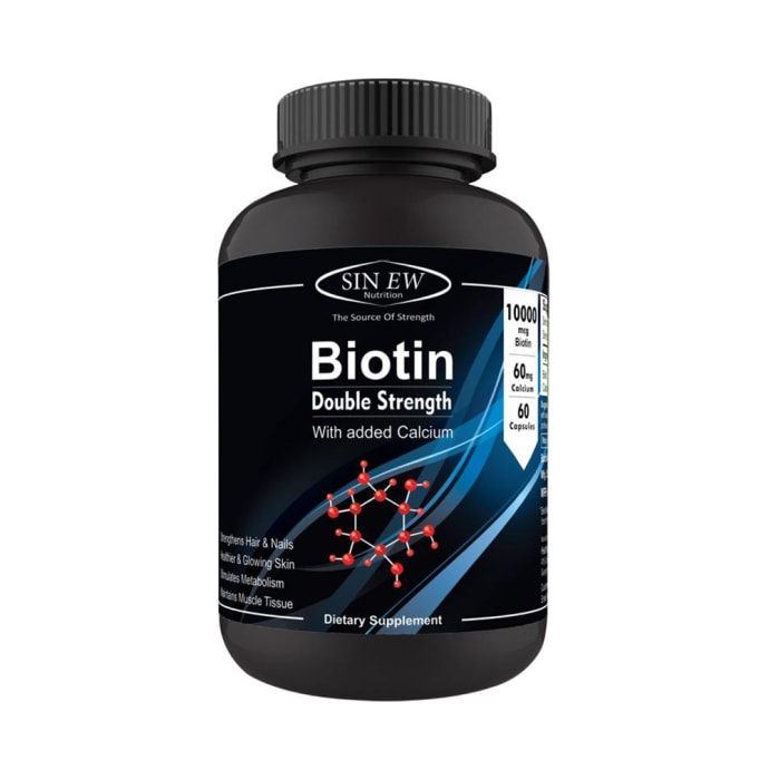 Sinew nutrition biotin 10,000mcg softgel capsule (100'S)