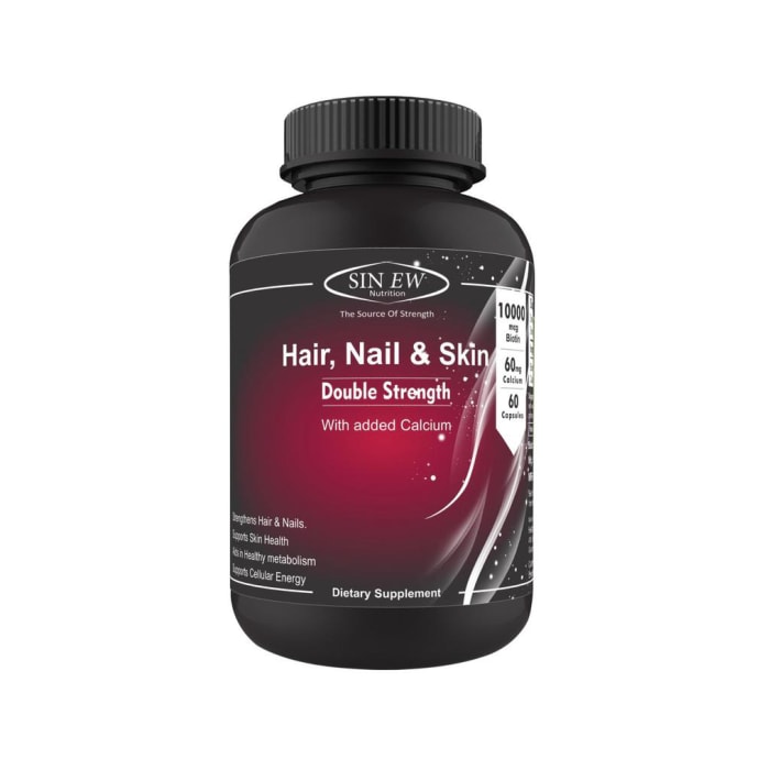 Sinew nutrition hair, skin & nails 10000mcg soft gelatin capsule (100'S)