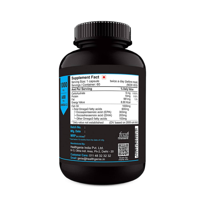 Sinew Nutrition Omage 3 Fish Oil 1000mg Capsule (120'S)