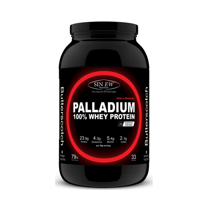 Sinew Nutrition Palladium 100% Whey Protein with Digestive Enzymes Butterscotch (0.66lb)