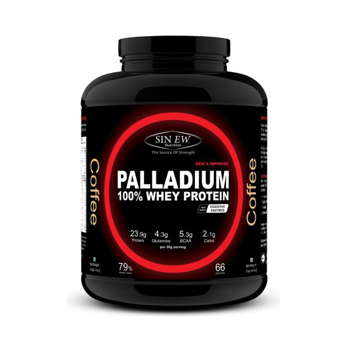 Sinew Nutrition Palladium 100% Whey Protein with Digestive Enzymes Coffee (0.66lb)