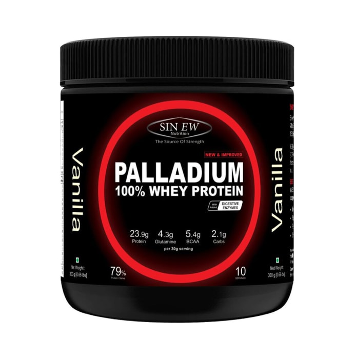 Sinew Nutrition Palladium 100% Whey Protein with Digestive Enzymes Vanilla (0.66lb)