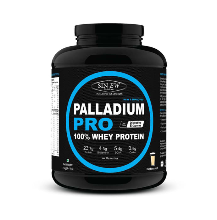 Sinew Nutrition Palladium Pro 100% Whey Protein with Digestive Enzymes Butterscotch (1kg)