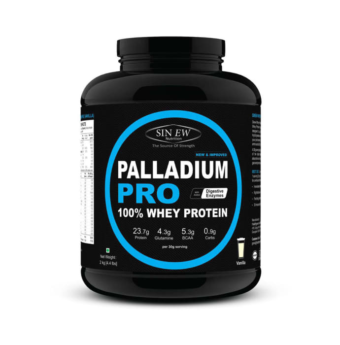 Sinew Nutrition Palladium Pro 100% Whey Protein with Digestive Enzymes Vanilla (1kg)